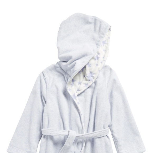 🌈 6/$60, Tucker & Tate Kids Robe, Prpl/Wht, Large - Picture 2 of 9